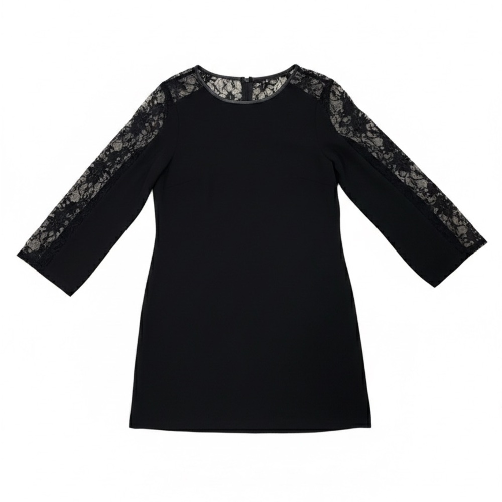 Kut From the Kloth Black Lace Sleeve Shift Dress | NWT